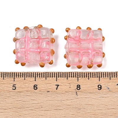 Handmade Gold Sand Lampwork Beads LAMP-L082-01C-1