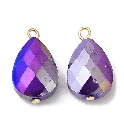 Imitation Jade Glass Pendants KK-Q777-02G-04-1