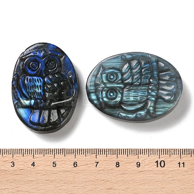 Natural Labradorite Cabochons G-I368-B10-1