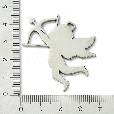 Non-Tarnish 201 Stainless Steel Pendants STAS-D095-01P-1