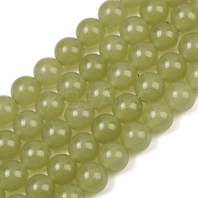 Natural Dyed White Jade Beads Strands GG-CBAEB22-B01-10mm-05-1