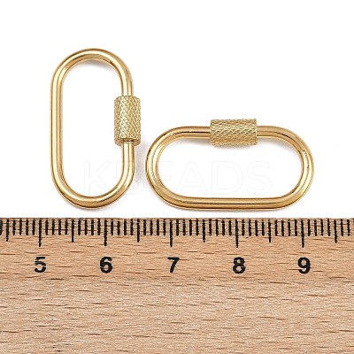 304 Stainless Steel Screw Clasps STAS-Z152-17G-1