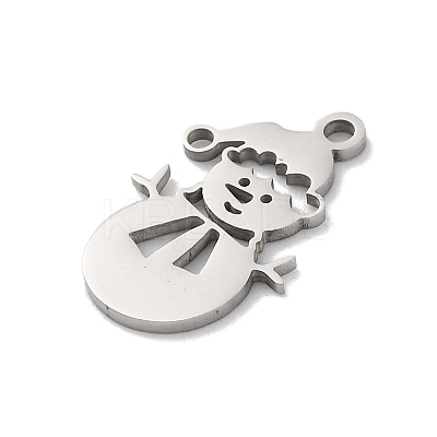 Anti-Tarnish Christmas 201 Stainless Steel Pendants STAS-Q015-09P-1