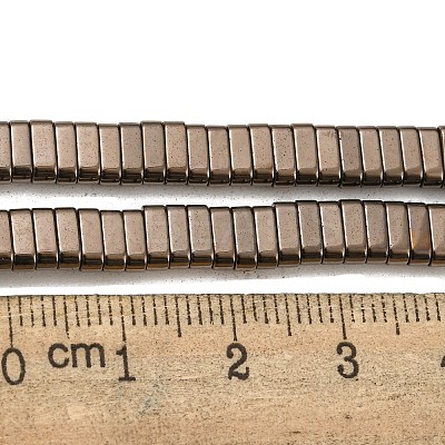 Electroplated Non-magnetic Synthetic Hematite Beads Strands G-C106-B02-09A-1