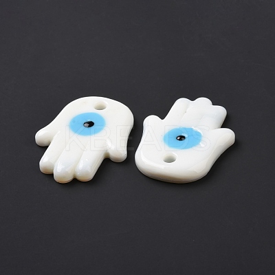 Handmade Evil Eye Lampwork Pendants LAMP-O018-02A-1