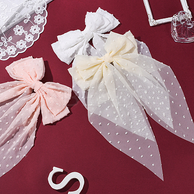 3Pcs 3 Colors Cloth Bowknot Alligator Hair Clips PHAR-SP0001-16-1