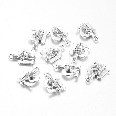 Tibetan Style Alloy Pendants TIBEP-GC151-AS-RS-1