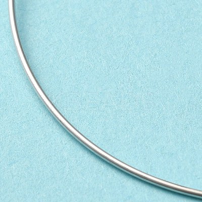 Anti-Tarnish Rhodium Plated 925 Sterling Silver Bangles LS-BJEW-G681-01A-P-1