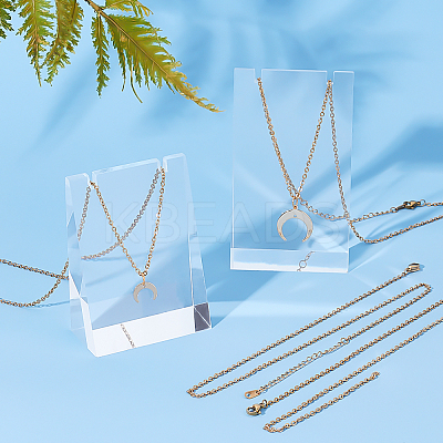 12Pcs 2mm 304 Stainless Steel Necklaces NJEW-BBC0001-02-1