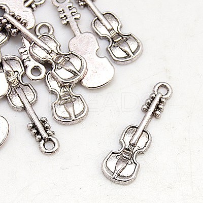 Tibetan Style Alloy Violin Pendants LS-TIBEP-EA11011Y-FF-1
