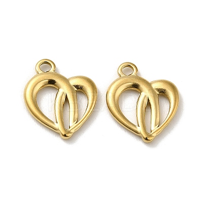304 Stainless Steel Charms STAS-G322-01G-1