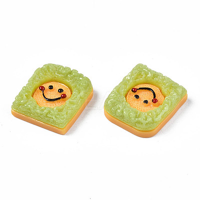 Opaque Epoxy Resin Cabochons X-CRES-S358-45-1