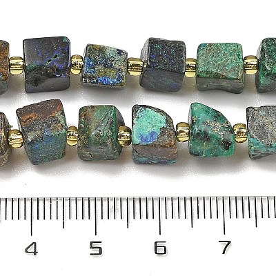Natural Azurite Beads Strands G-G053-B20-03-1