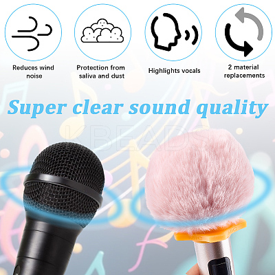 Polyester Wool Mic Covers DIY-WH20007-277A-02-1