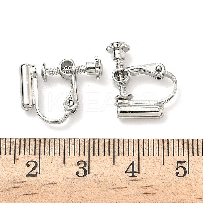 Brass Screw On Clip-on Earring Converters Findings KK-A281-29P-1