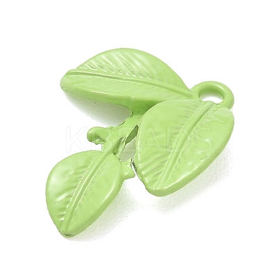 Spray Painted Alloy Pendants AL-CBAF9D9-01A-01-1