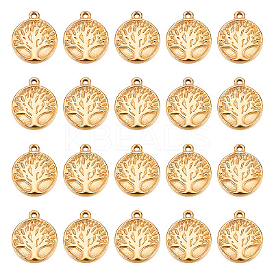 20Pcs 304 Stainless Steel Charms STAS-DC0010-84-1
