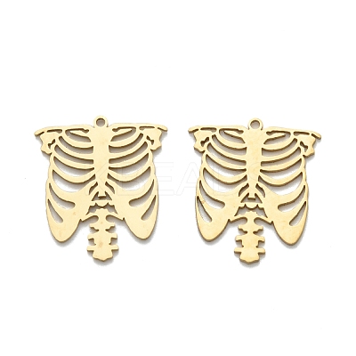 201 Stainless Steel Pendants STAS-I332-07G-1