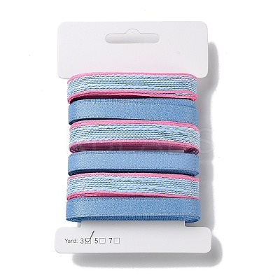 18 Yards 6 Styles Polyester Ribbon SRIB-Q022-C04-1