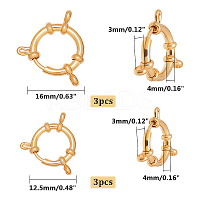 304 Stainless Steel Spring Ring Clasps STAS-UN0007-35G-1