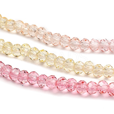 Transparent Painted Glass Beads Strands LS-DGLA-A034-T1mm-A09-1