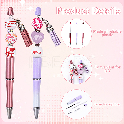 DIY Valentine's Day Personalized Beadable Pen Sets DIY-YW0012-95-1