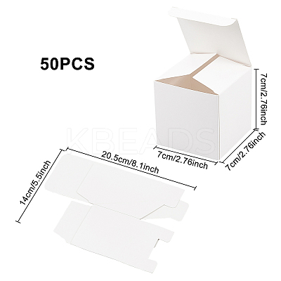 Foldable Cardboard Paper Jewelry Boxes LS-CON-WH0072-34B-1