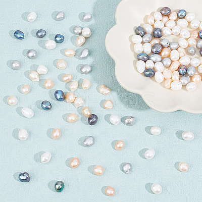 4 Strands 4 Styles Natural Cultured Freshwater Pearl Beads Strands PEAR-NB0002-38-1