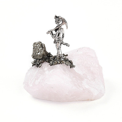 Natural Rose Quartz Cluster Base Sculpture G-N347-03D-1