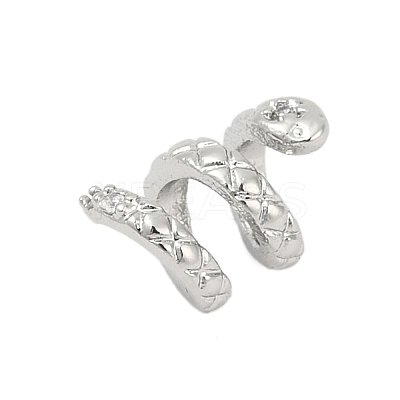 Brass Micro Pave Cubic Zirconia Beads KK-P302-16P-1