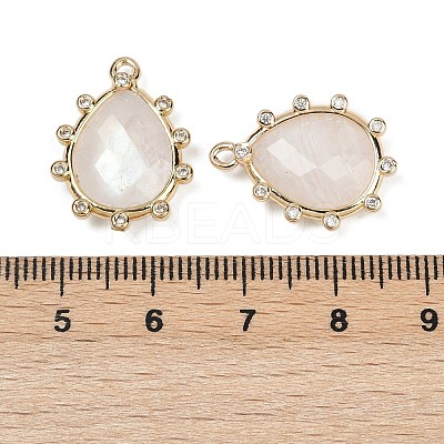 Natural Moonstone Faceted Pendants G-K347-06G-05-1