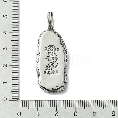304 Stainless Steel Pendants STAS-C099-01AS-1