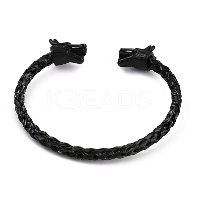 Ion Plating(IP) 304 Stainless Steel Cuff Bangles for Women STAS-M023-15B-1