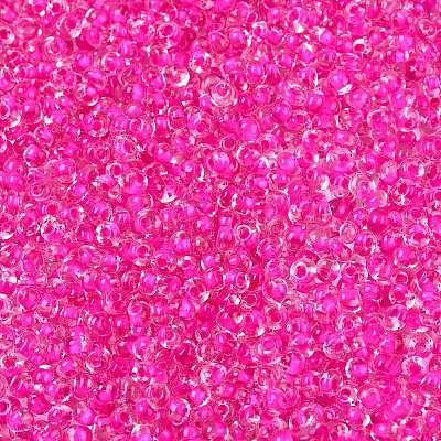 8/0 Inside Colours Transparent Glass Seed Beads X1-SEED-T007-06I-1