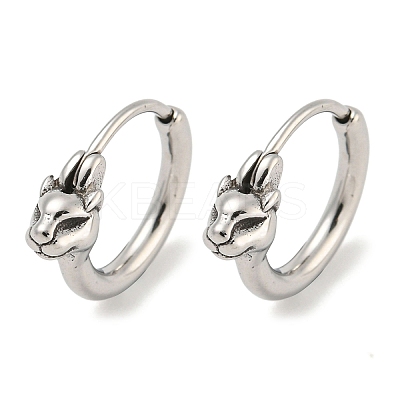 316 Surgical Stainless Steel Hoop Earrings EJEW-D096-13D-AS-1