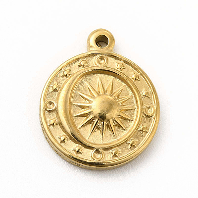 304 Stainless Steel Pendants STAS-M305-10G-1