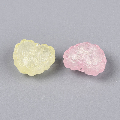 Luminous Frosted Transparent Acrylic Beads TACR-T029-25M-1