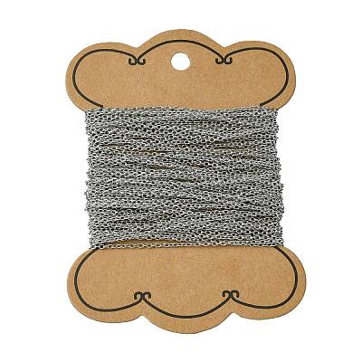 Tarnish Resistant 304 Stainless Steel Cable Chains CHS-A003J-0.4mm-1