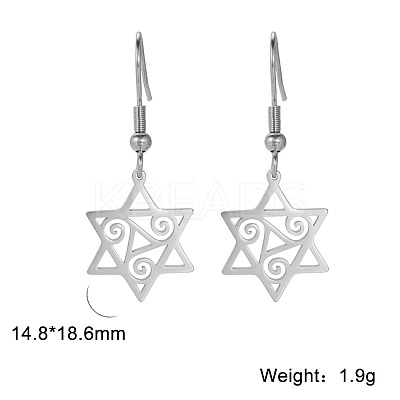 304 Stainless Steel Dangle Earrings FS-WGD23E6-01-1