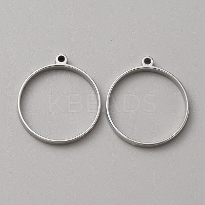 304 Stainless Steel Open Back Bezel Pendants FIND-WH0152-123D-1