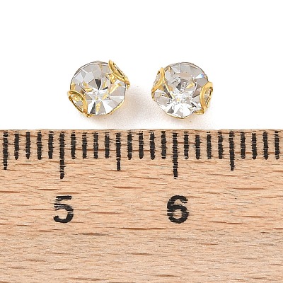 Flat Round Sew on Rhinestone Montee Beads STAS-B107-01B-01G-1