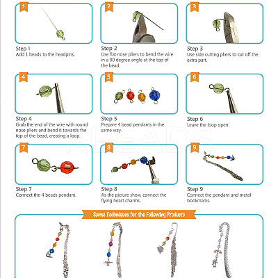 DIY Bookmark Making DIY-SC0003-73-1