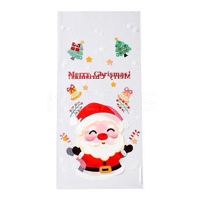 Christmas Theme Self-adhesive Plastic Bakeware Bag ABAG-F006-03-1