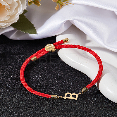 1Pc Adjustable Nylon Cord Slider Bracelets for Women BJEW-LP0001-32B-02-1
