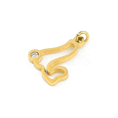 304 Stainless Steel Pendants STAS-R137-01G-L-1