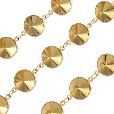 304 Stainless Steel Rhinestone Cup Chains CHS-K023-08B-G-1