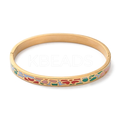304 Stainless Steel Hinged Bangles for Women LS-BJEW-K263-04G-03-1