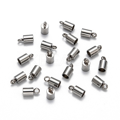 Tarnish Resistant 304 Stainless Steel Cord Ends X-STAS-M242-12-1