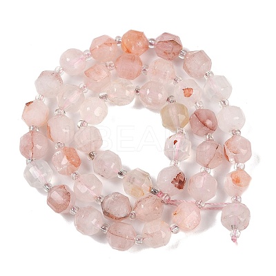 Natural Ferruginous Quartz Beads Strands G-O201B-130F-1
