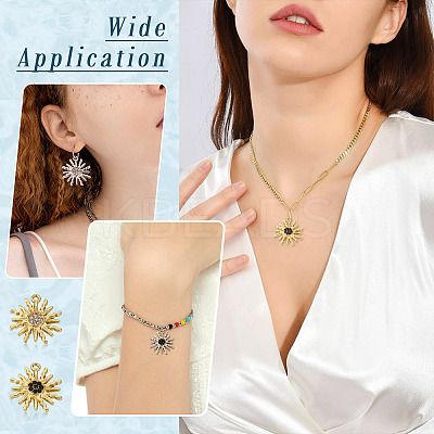 8Pcs 4 Color Alloy Pendant FIND-TA0003-31-1